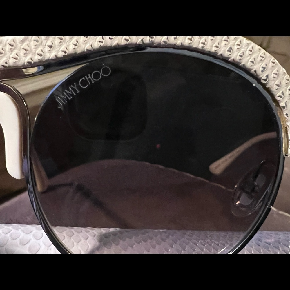 high end Jimmy Choo sun glasses. case, cloth,
pouch 
100% AUTHENTIC! - Picture 10 of 12